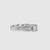 Brilliant cut diamond set in custom 7 stone rose gold ring.