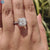Diamondrensu UK halo engagement ring.