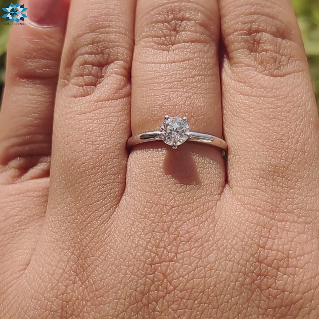 Prong setting ring custom ring