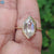 Handmade jewelry featuring hexagon rose cut moissanite.