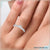 Princess cut engagement ring in yellow gold finish.
 Princess cut engagement ring in yellow gold finish.