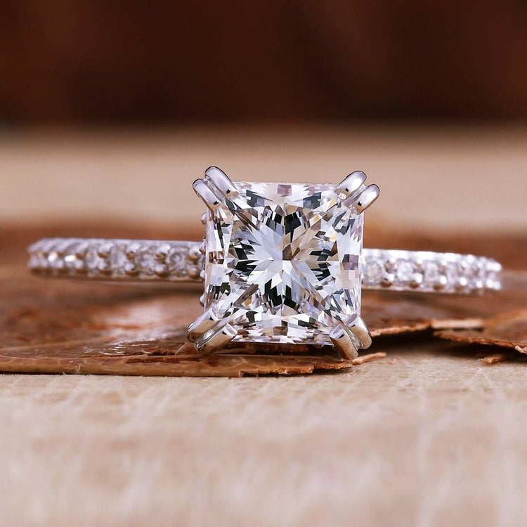 Princess cut diamond ring featuring timeless elegance in a classic design