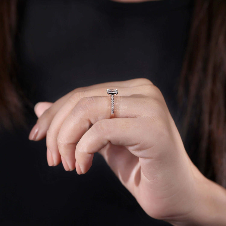Pave ring diamond crafted with care by Diamondrensu UK