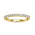 Half eternity diamond band crafted in white gold.
 Half eternity diamond band crafted in white gold.