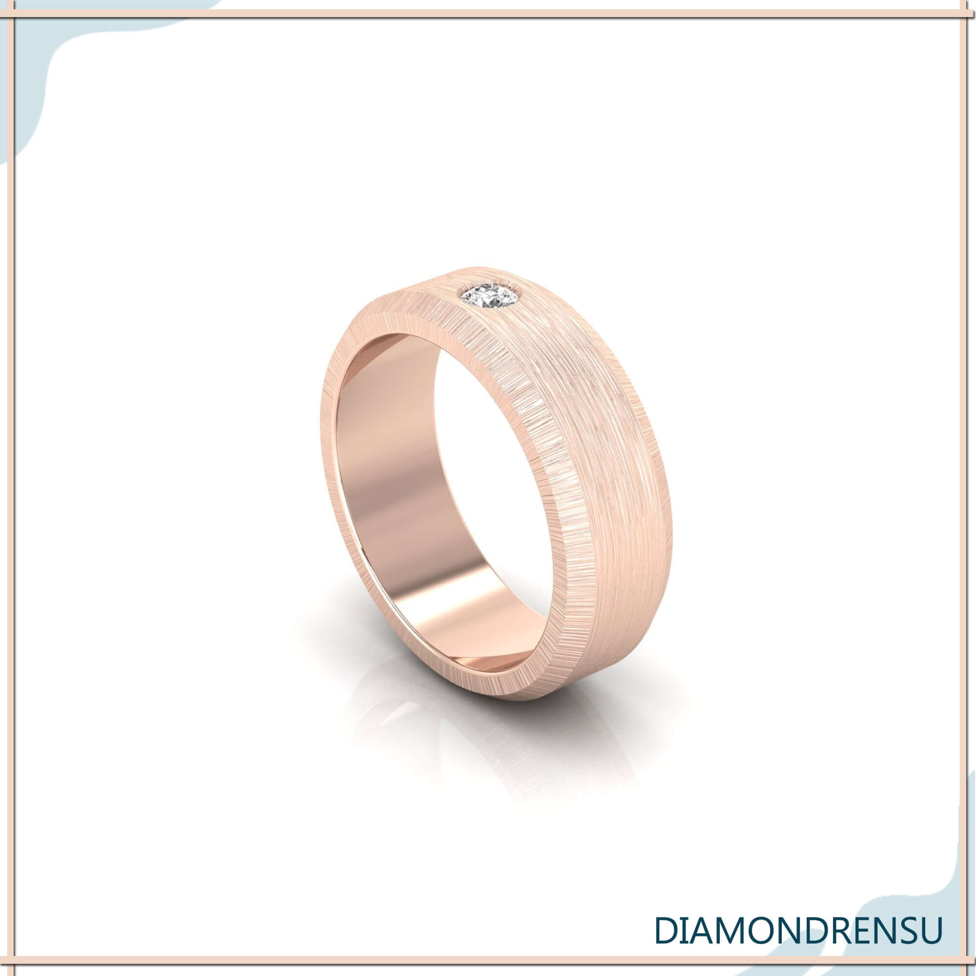 UK wedding band in white gold for mens diamond wedding band style.
