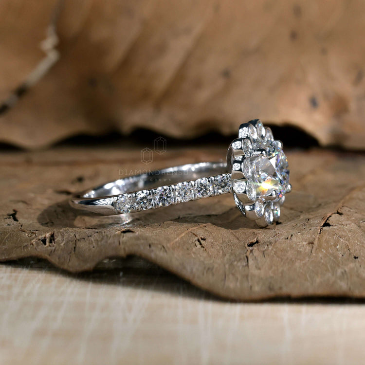 Classic round diamond ring perfect for special moments