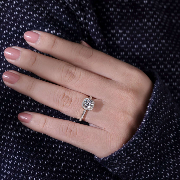 Sleek Round Diamond Ring for a contemporary aesthetic.