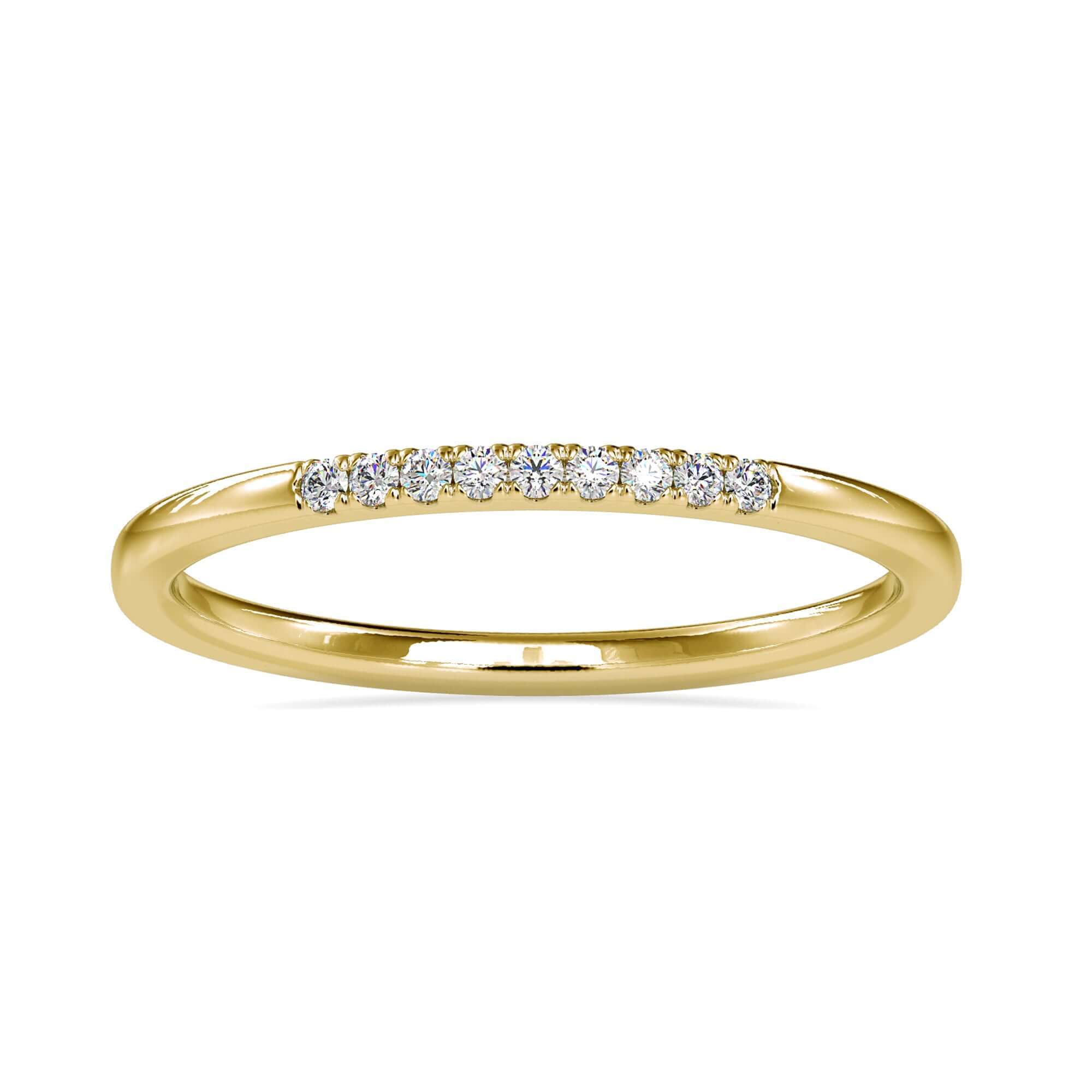 Diamondrensu UK wedding band with simple handmade finish.
