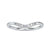 Curved wedding band crafted with round cut diamonds.
 Curved wedding band crafted with round cut diamonds.