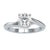 Lab grown solitaire diamond ring in white gold with round prong setting.
 Lab grown solitaire diamond ring in white gold with round prong setting.