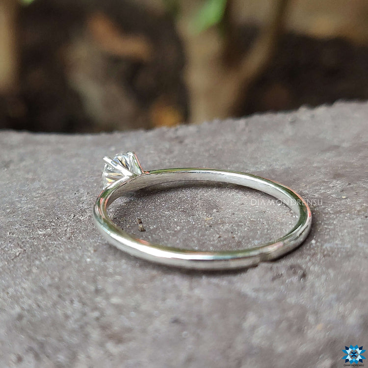 White gold ring gold solitaire engagement ring