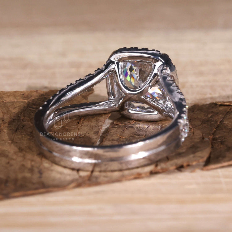Cushion cut halo engagement rings perfect for modern proposals.