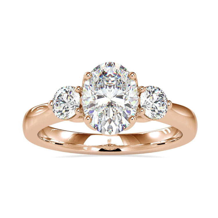 Diamondrensu UK engagement ring in tulip setting.