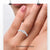 Twisted lab grown diamond ring in white gold with infinity design.
 Twisted lab grown diamond ring in white gold with infinity design.