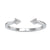 Open gap wedding band with prong set round diamonds.
 Open gap wedding band with prong set round diamonds.