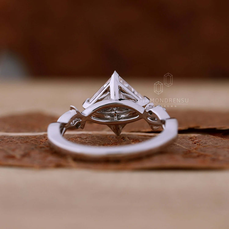 Engagement rings with princess cut diamonds designed for brilliance.