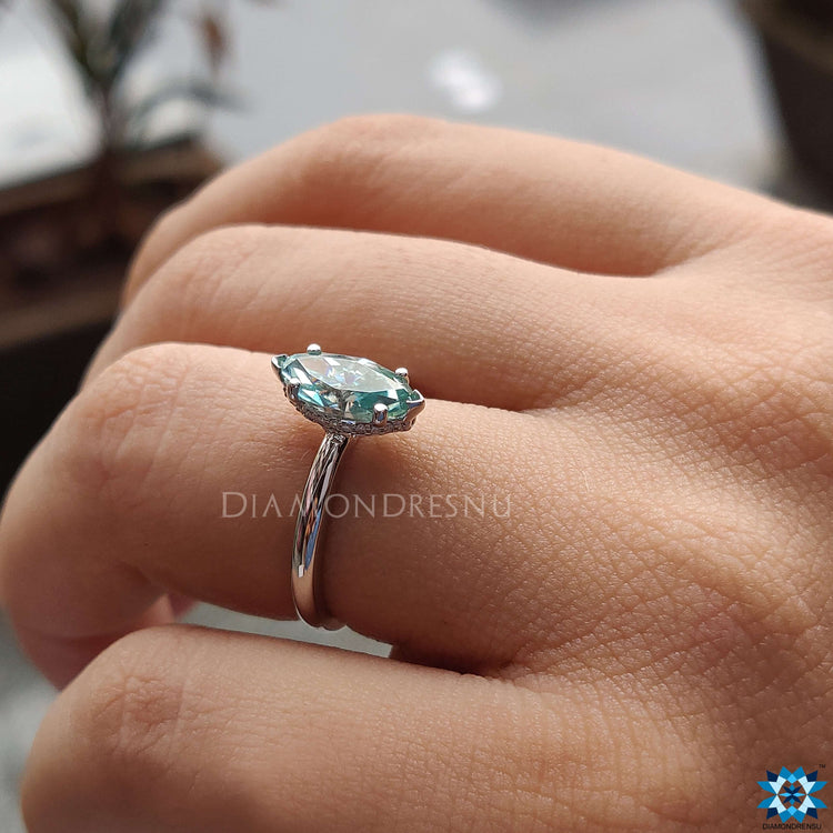 Custom ring with handmade ring