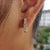 1.00 TCW Round Brilliant Cut Solid Yellow Gold Moissanite Hoop Earrings 1.00 TCW Round Brilliant Cut Solid Yellow Gold Moissanite Hoop Earrings