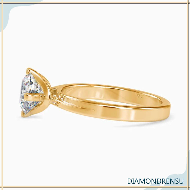 Designer ring with antique touch and custom diamond setting.
