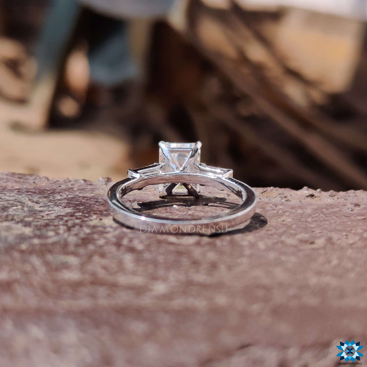 Handmade ring handmade jewelry White Gold Engagement Ring