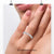 Round diamond wedding band crafted in white gold.
 Round diamond wedding band crafted in white gold.