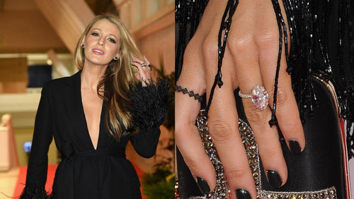Blake Lively Engagement Ring - Pave Style