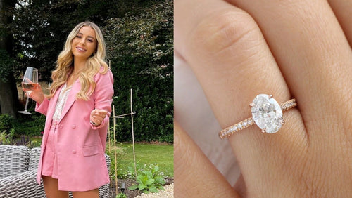 Dani Dyer Engagement Ring - Oval Cut Diamond