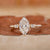 Dutch Marquise Diamond Ring with pave setting ring
