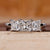 3 Stone Princess Cut Diamond Engagement Ring