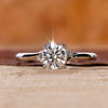 Round Diamond Ring in white gold ring
