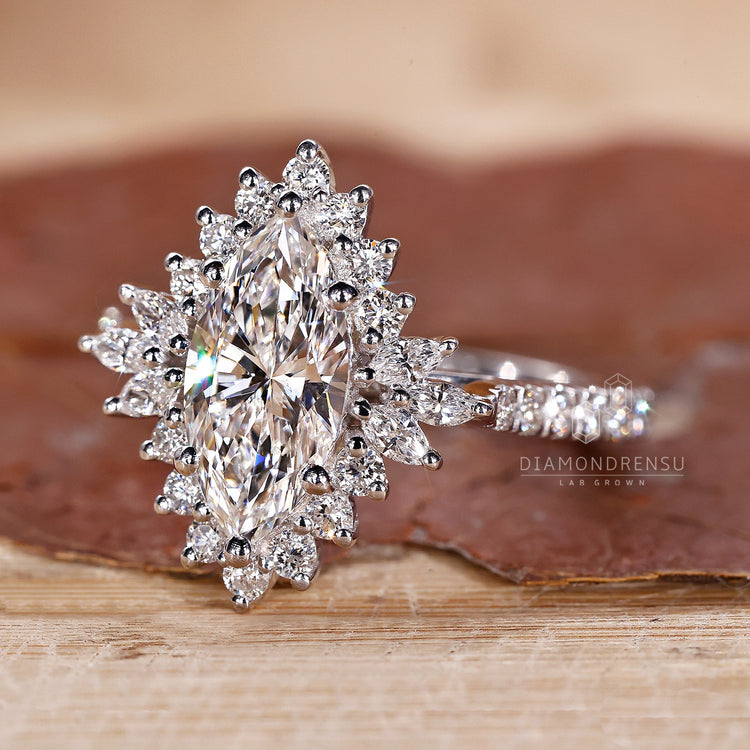 Custom diamond ring from Diamondrensu UK handmade jewellery collection.

