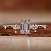 Five stone diamond ring featuring IGI-certified lab-grown diamonds in a prong setting.