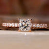 princess cut lab grown diamond ring