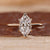 Cathedral setting ring with elegant arches.
