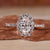 Oval Halo Engagement Ring showcasing exquisite craftsmanship.