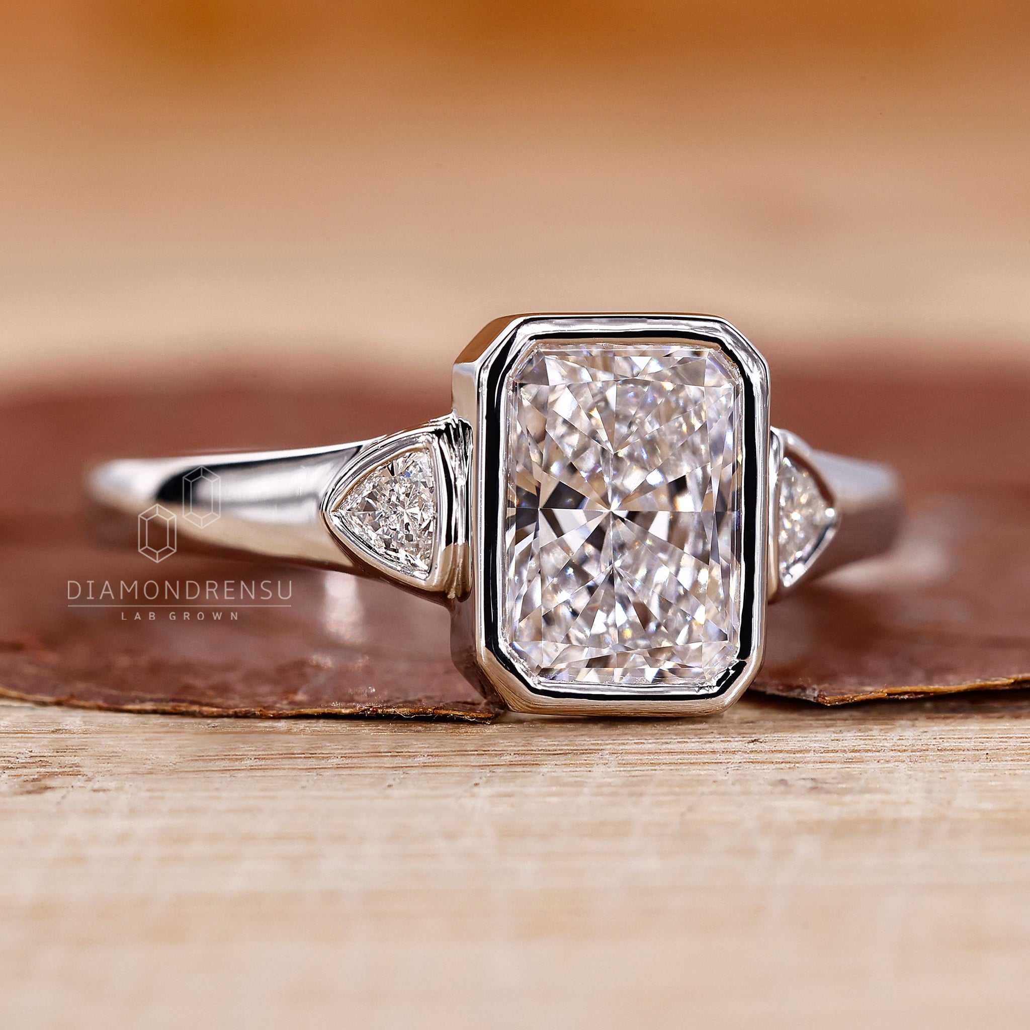 Buy this custom engagement ring made with lab grown diamond.
