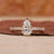 Pave Setting Ring with sparkling diamonds in yellow gold design.
