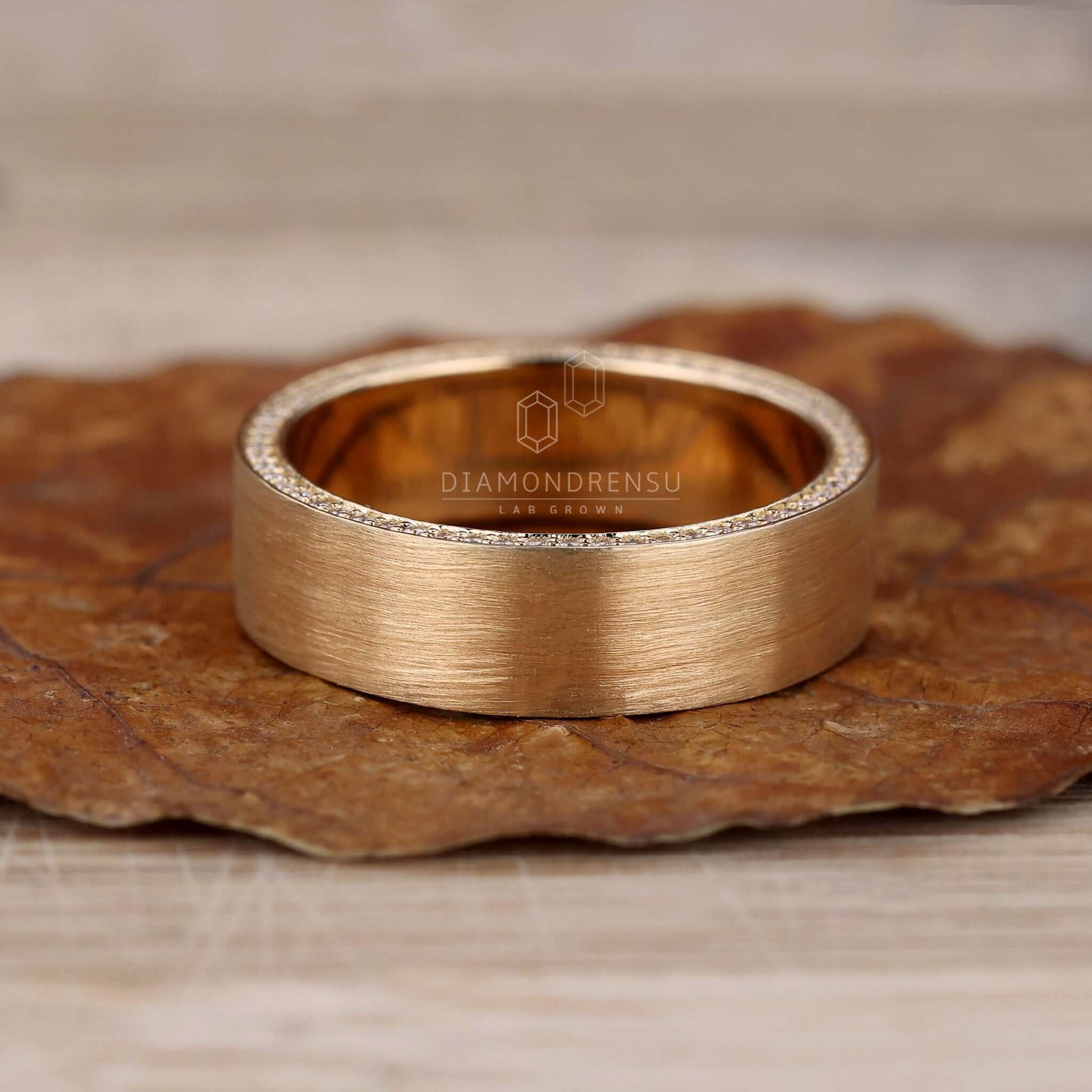 Men wedding band handmade with exceptional craftsmanship.