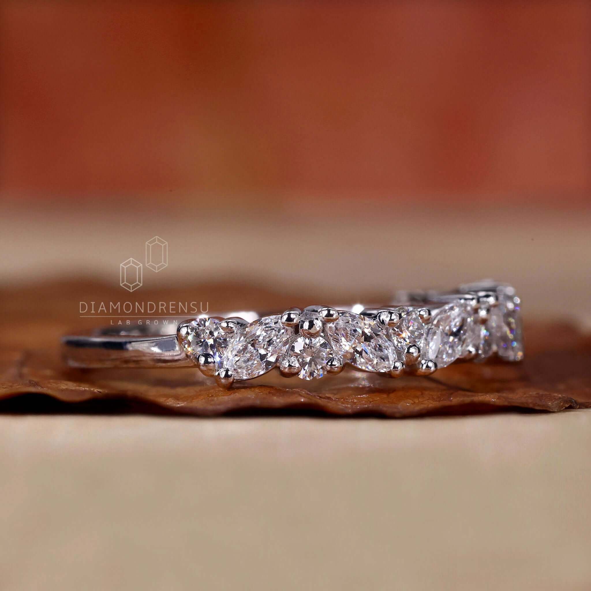 lab grown diamond eternity band