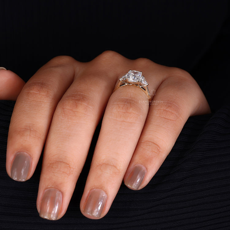 Lab Grown Diamond in handmade ring design
