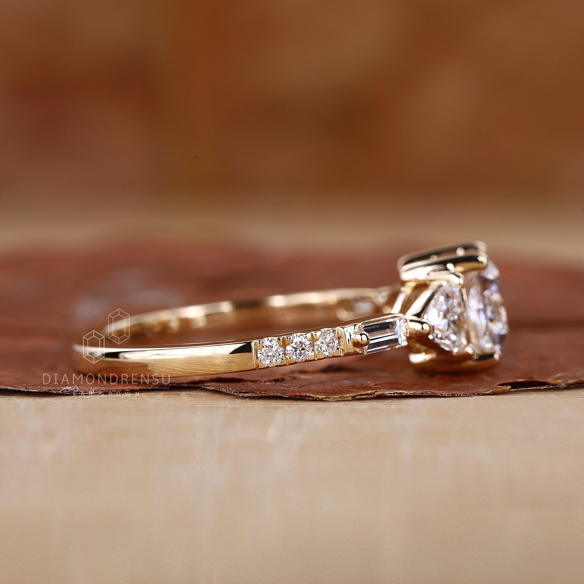 Buy engagement ring with cushion cut design.
