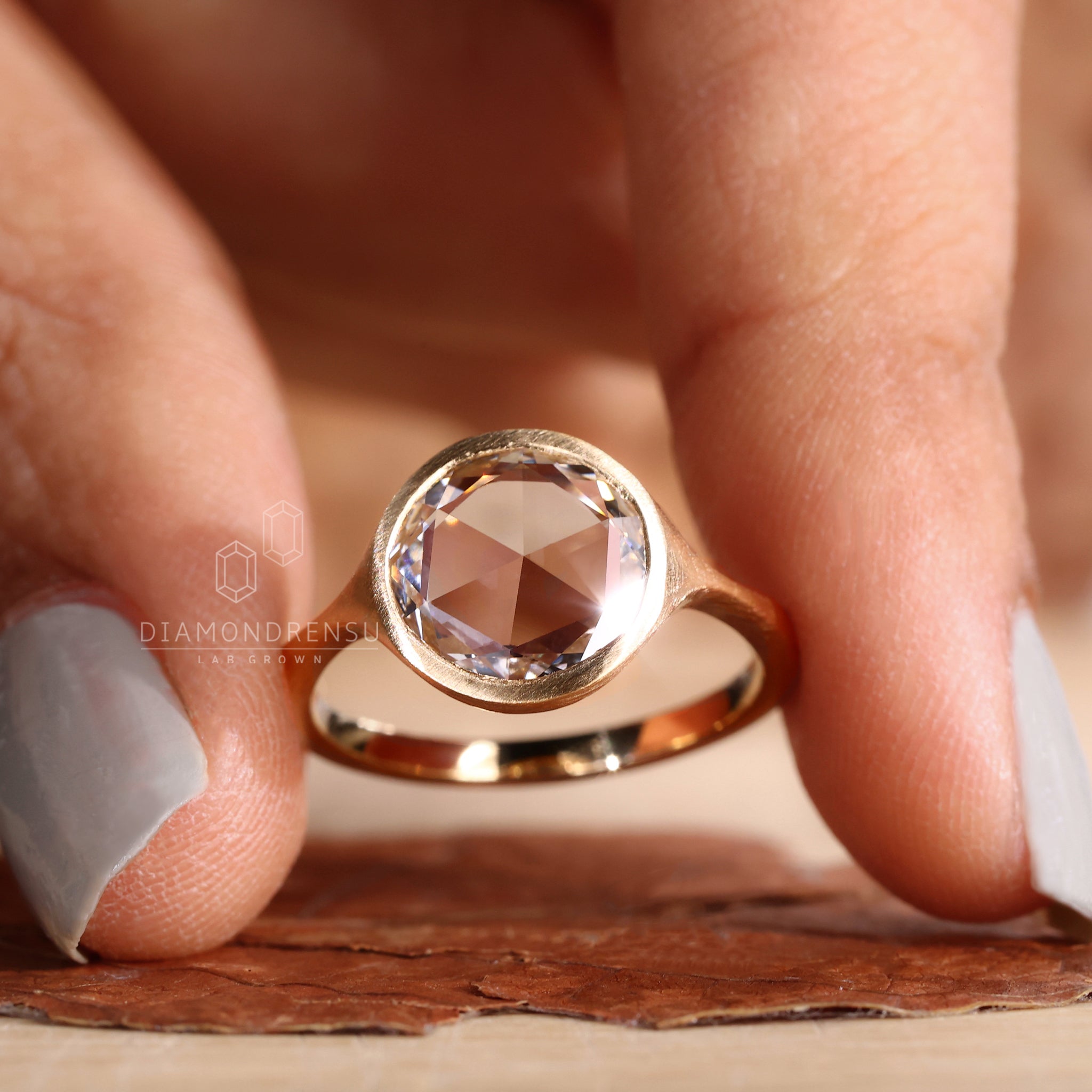 UK engagement ring with solitaire design.
