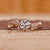 Nature Inspired Engagement Ring in rose gold ring
