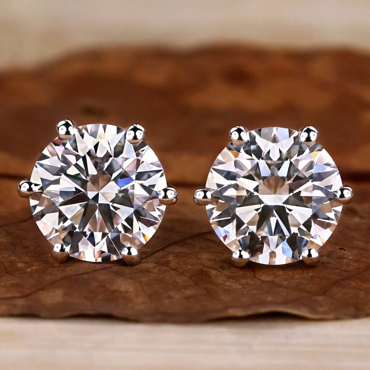 lab grown diamond earrings