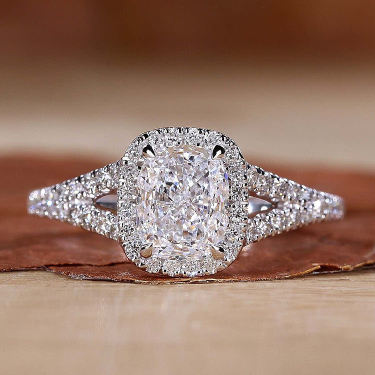 Cushion Cut Diamond Ring showcasing timeless beauty with exquisite detail and craftsmanship.