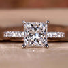 Elegant Princess Cut Ring with a delicate design for timeless beauty.