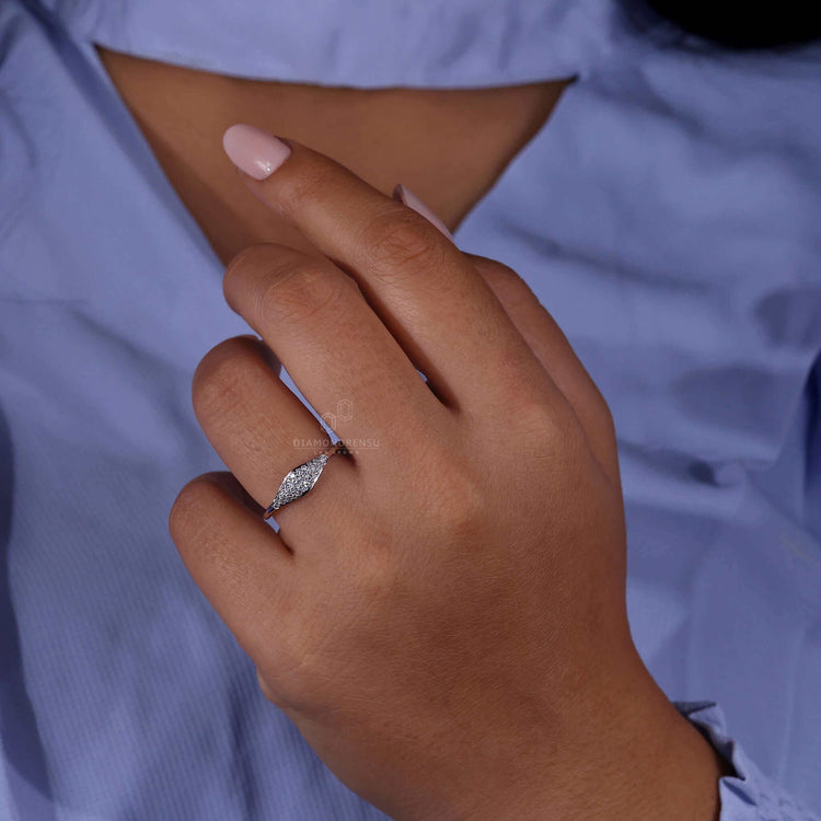 Classic signet ring diamond design perfect for everyday wear.