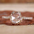 Image of a rose cut diamond ring with vintage design, perfect for women