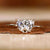 Elegant half moon diamond ring with stunning craftsmanship and superior brilliance.