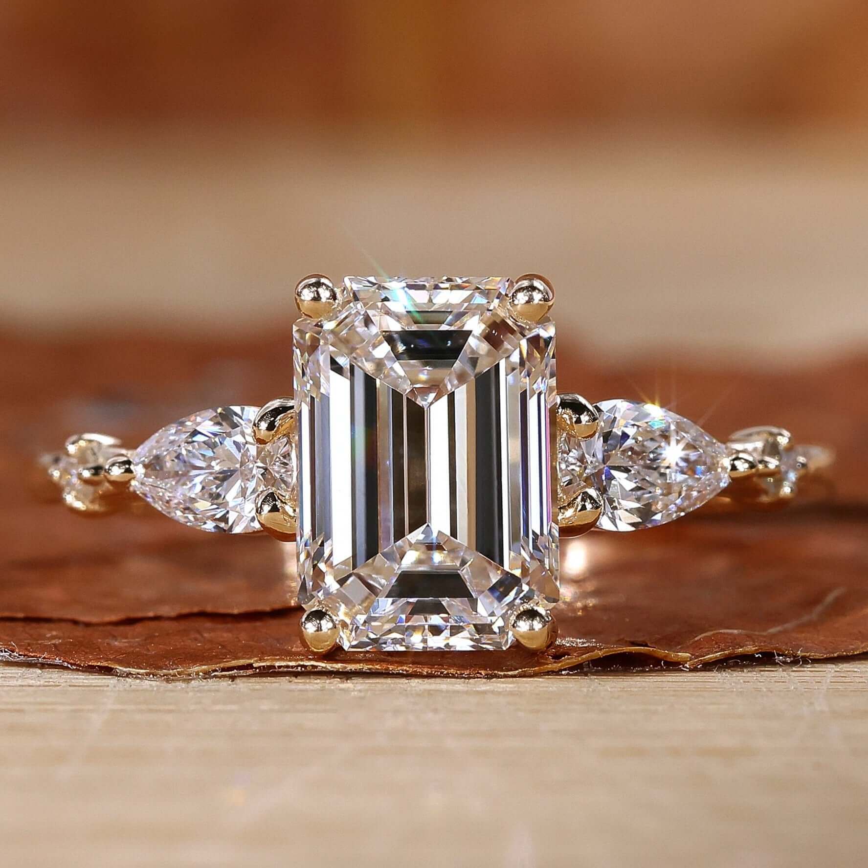 lab grown diamond engagement ring